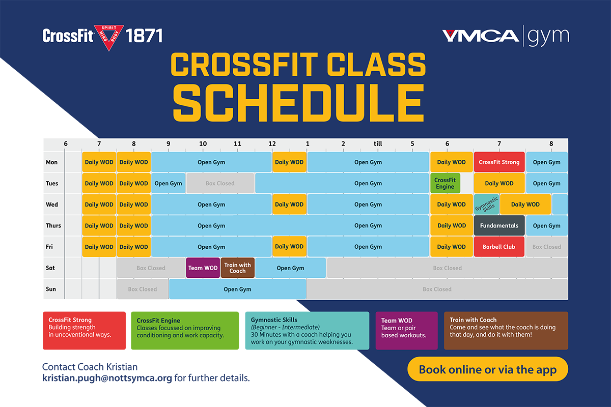 CrossFit Class Schedule March 2022